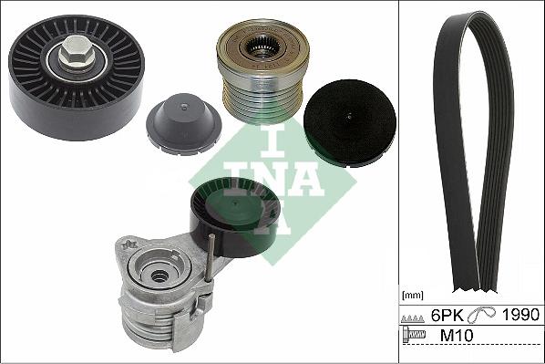 INA 529 0043 20 - Поликлиновый ременный комплект www.autospares.lv