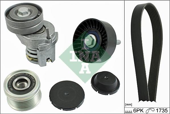 INA 529 0059 10 - Поликлиновый ременный комплект www.autospares.lv