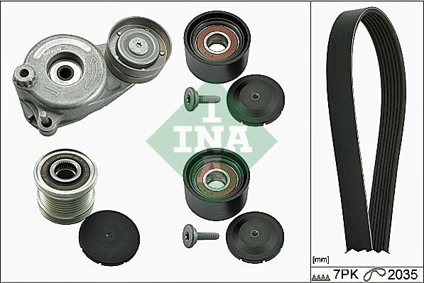 INA 529 0050 20 - Поликлиновый ременный комплект www.autospares.lv