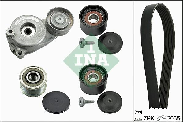 INA 529 0050 21 - Поликлиновый ременный комплект www.autospares.lv