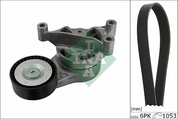 INA 529 0052 10 - Поликлиновый ременный комплект www.autospares.lv