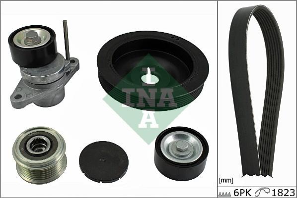 INA 529 0069 10 - Поликлиновый ременный комплект www.autospares.lv