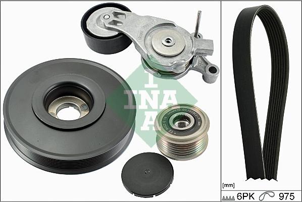 INA 529 0066 10 - Поликлиновый ременный комплект www.autospares.lv