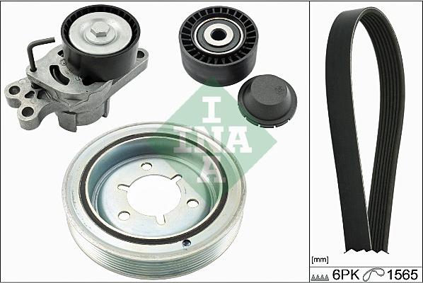 INA 529 0060 10 - Поликлиновый ременный комплект www.autospares.lv