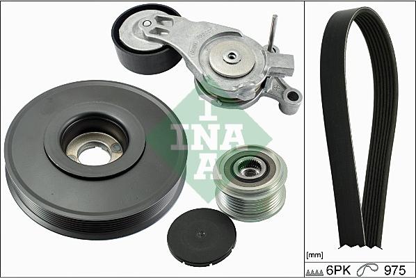 INA 529 0061 10 - Поликлиновый ременный комплект www.autospares.lv