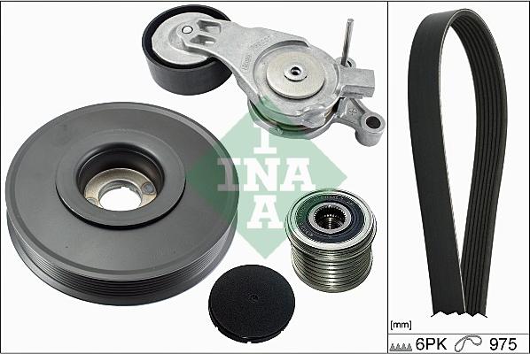 INA 529 0062 10 - Ķīļrievu siksnu komplekts autospares.lv