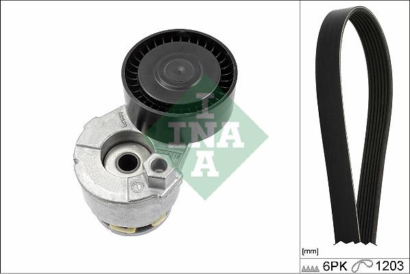 INA 529 0009 10 - Поликлиновый ременный комплект www.autospares.lv