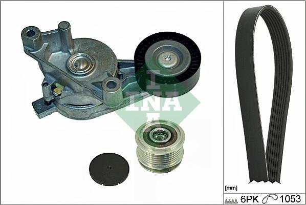 INA 529 0005 10 - Поликлиновый ременный комплект www.autospares.lv