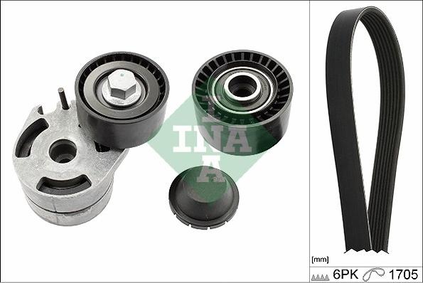 INA 529 0012 10 - Поликлиновый ременный комплект www.autospares.lv