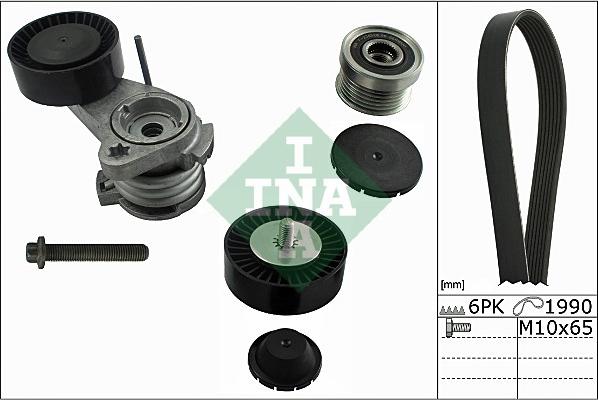 INA 529 0031 10 - Поликлиновый ременный комплект www.autospares.lv