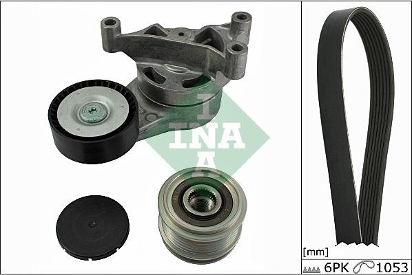 INA 529 0023 10 - Поликлиновый ременный комплект www.autospares.lv