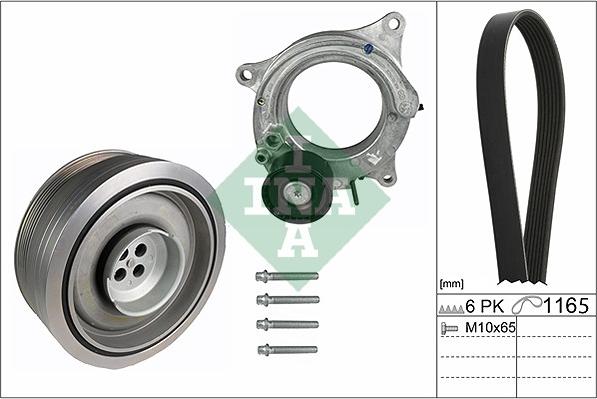 INA 529 0197 10 - Ķīļrievu siksnu komplekts autospares.lv