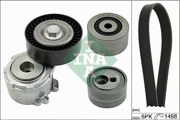 INA 529 0156 10 - Поликлиновый ременный комплект www.autospares.lv