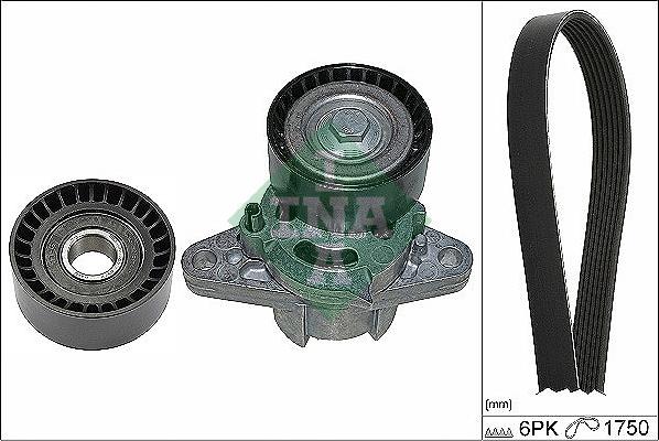 INA 529 0164 10 - Поликлиновый ременный комплект www.autospares.lv