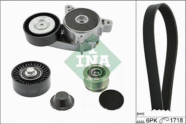 INA 529 0163 10 - Ķīļrievu siksnu komplekts autospares.lv