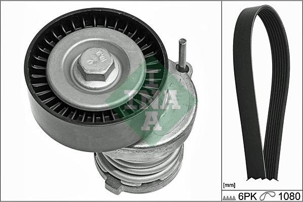 INA 529 0103 10 - Поликлиновый ременный комплект www.autospares.lv