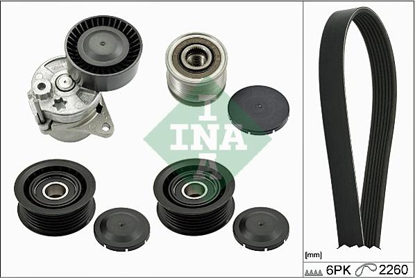 INA 529 0139 10 - Поликлиновый ременный комплект www.autospares.lv