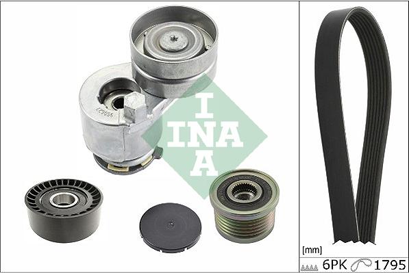 INA 529 0118 10 - Ķīļrievu siksnu komplekts autospares.lv