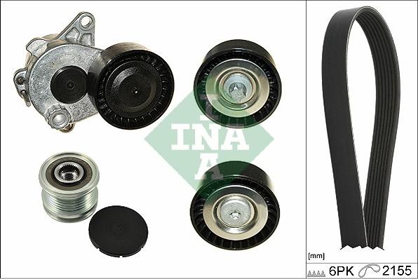 INA 529 0188 10 - Ķīļrievu siksnu komplekts www.autospares.lv