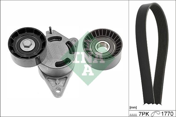 INA 529 0136 10 - Поликлиновый ременный комплект www.autospares.lv