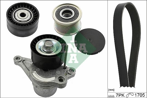 INA 529 0120 10 - Ķīļrievu siksnu komplekts www.autospares.lv