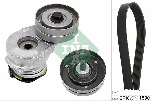 INA 529 0345 10 - Поликлиновый ременный комплект www.autospares.lv