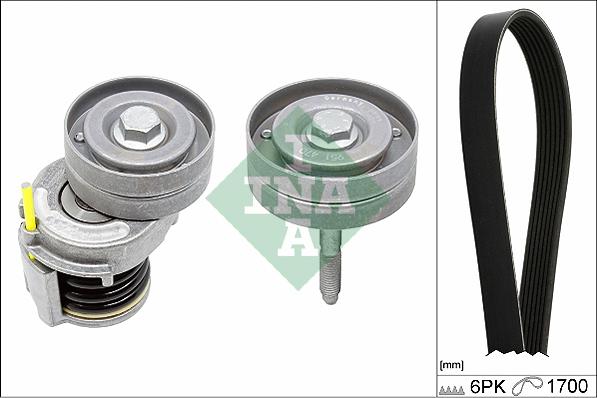 INA 529 0341 10 - Поликлиновый ременный комплект www.autospares.lv