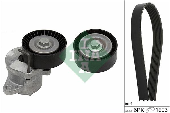 INA 529 0348 10 - Поликлиновый ременный комплект www.autospares.lv