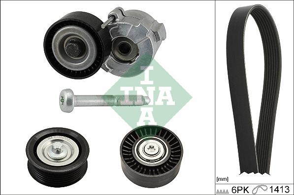 INA 529 0304 10 - Поликлиновый ременный комплект www.autospares.lv