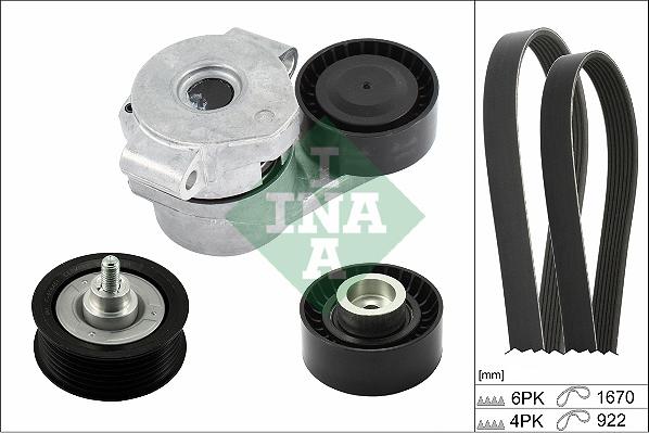 INA 529 0301 10 - Поликлиновый ременный комплект www.autospares.lv