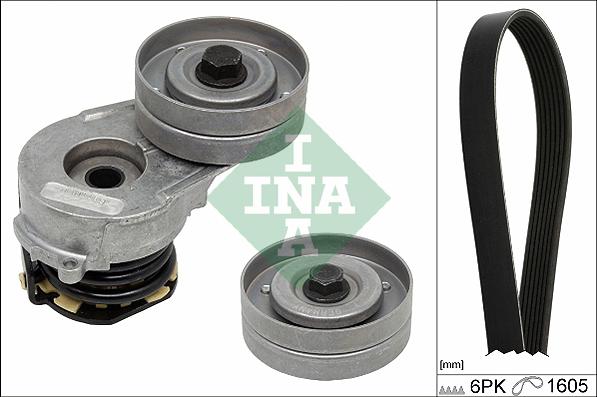 INA 529 0330 10 - Поликлиновый ременный комплект www.autospares.lv