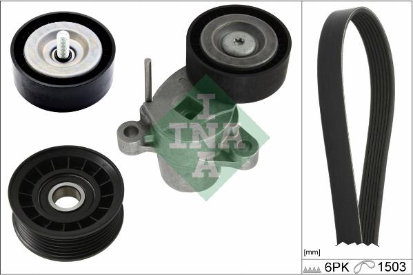 INA 529 0337 10 - Поликлиновый ременный комплект www.autospares.lv