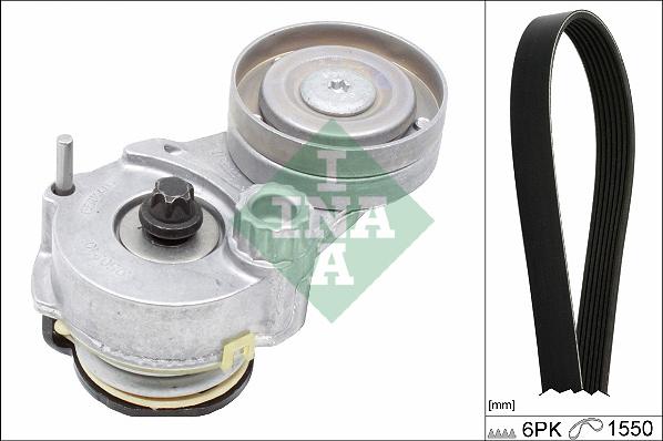 INA 529 0328 10 - Поликлиновый ременный комплект www.autospares.lv