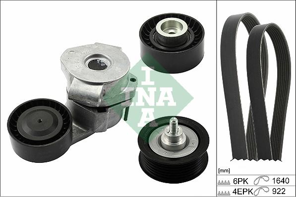 INA 529 0322 10 - Поликлиновый ременный комплект www.autospares.lv