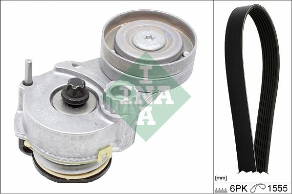 INA 529 0327 10 - Поликлиновый ременный комплект www.autospares.lv