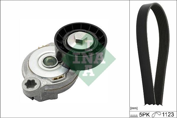 INA 529 0375 10 - Поликлиновый ременный комплект www.autospares.lv