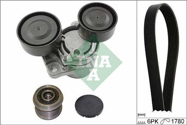 INA 529 0249 10 - Ķīļrievu siksnu komplekts autospares.lv