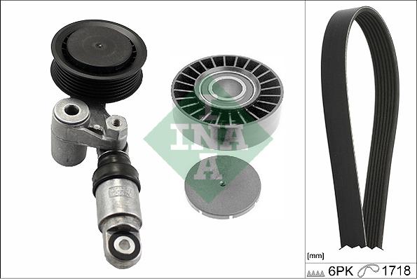 INA 529 0244 10 - Поликлиновый ременный комплект www.autospares.lv