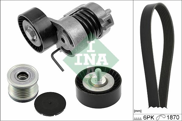 INA 529 0254 10 - Поликлиновый ременный комплект www.autospares.lv