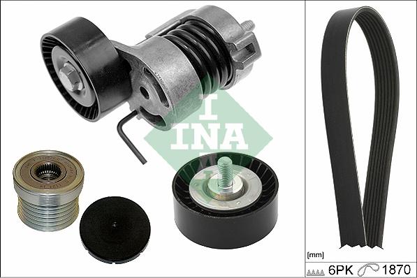 INA 529 0255 10 - Поликлиновый ременный комплект www.autospares.lv