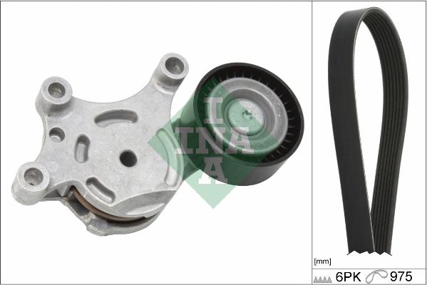 INA 529 0261 10 - Поликлиновый ременный комплект www.autospares.lv