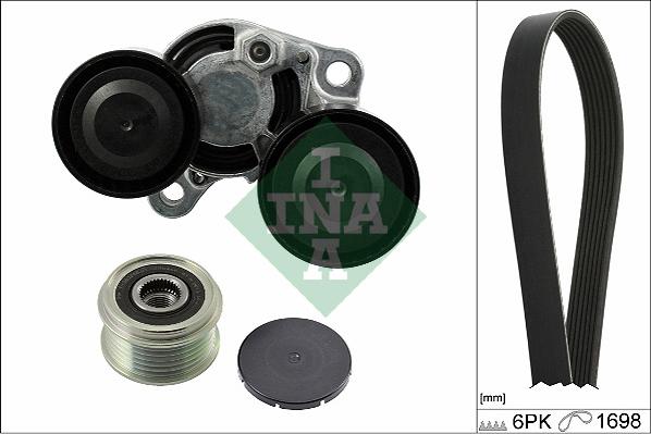 INA 529 0206 20 - Поликлиновый ременный комплект www.autospares.lv