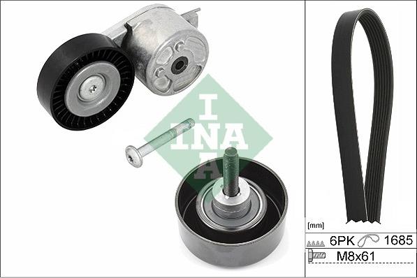 INA 529 0218 10 - Поликлиновый ременный комплект www.autospares.lv