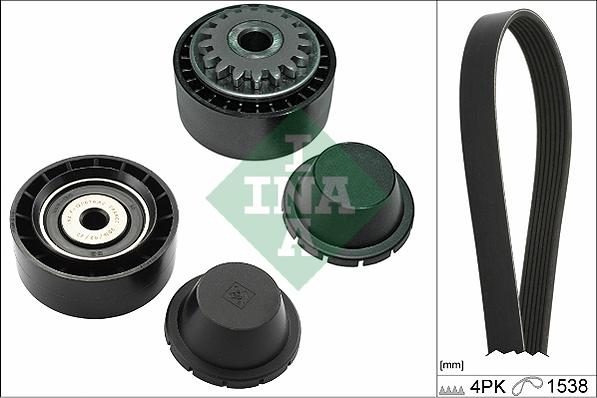 INA 529 0280 10 - Поликлиновый ременный комплект www.autospares.lv