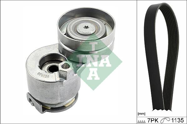 INA 529 0283 10 - Поликлиновый ременный комплект www.autospares.lv