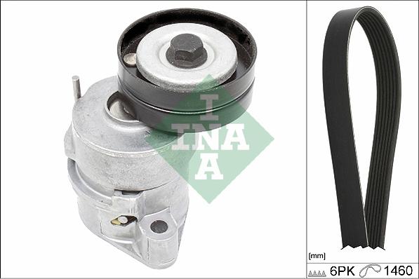 INA 529 0287 10 - Поликлиновый ременный комплект www.autospares.lv