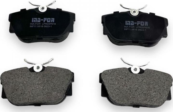 INA-FOR INF11.0616 - Brake Pad Set, disc brake www.autospares.lv