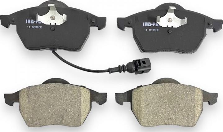 INA-FOR INF11.0639 - Brake Pad Set, disc brake www.autospares.lv