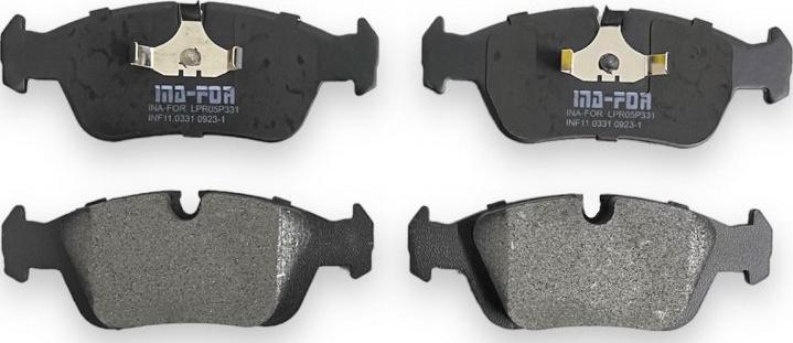 INA-FOR INF11.0331 - Brake Pad Set, disc brake www.autospares.lv