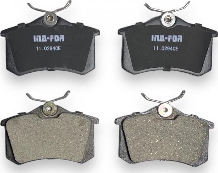 INA-FOR INF11.0294 - Brake Pad Set, disc brake www.autospares.lv